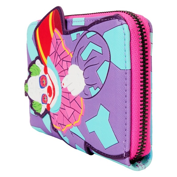 Loungefly Killer Klowns from Outer Space Jumbo Cosplay Glow Zip Around Wallet‎ - Picture 5 of 7